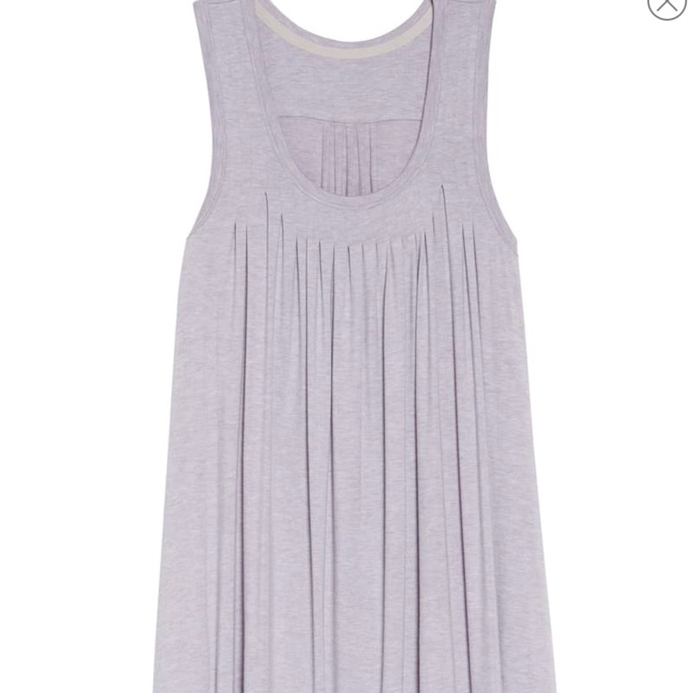 Papinelle pleated chemise nightgown